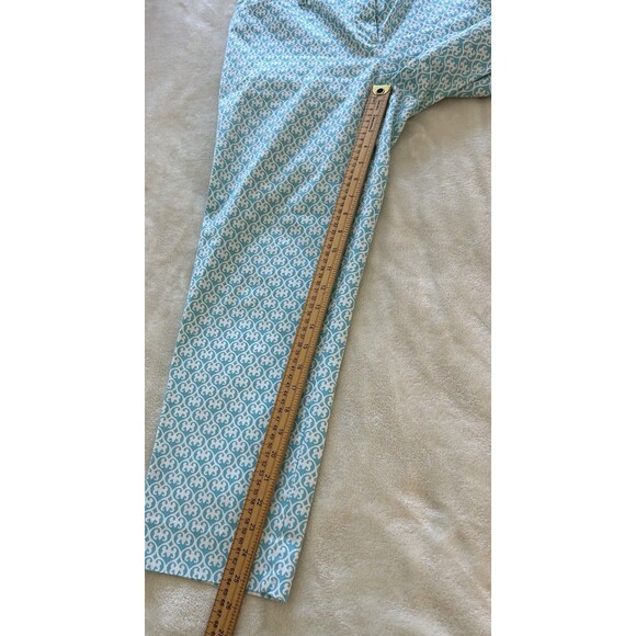 Talbots Womens Pants Sze 4 Aquamarine Perfect Crop Twill Stretchy Preppy Coastal - Picture 6 of 13